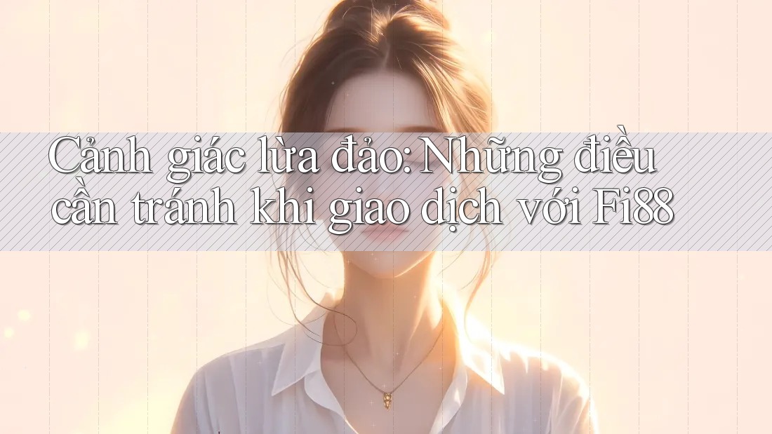 Cảnh giác lừa đảo: Những điều cần tránh khi giao dịch với Fi88