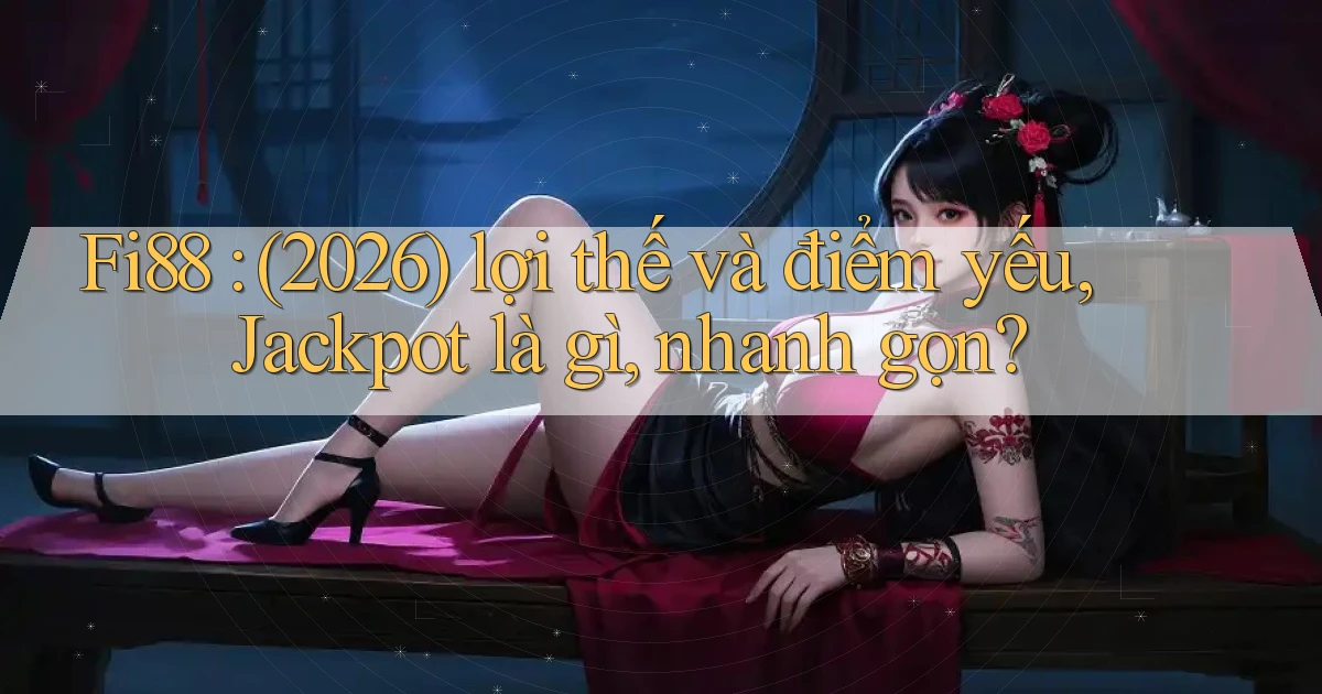 Fi88 (2026) lợi thế và điểm yếu, jackpot là gì, nhanh gọn