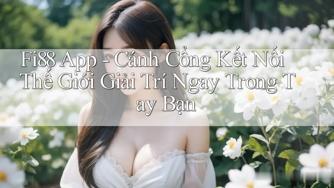 Fi88 App - Cánh Cổng Kết Nối Thế Giới Giải Trí Ngay Trong Tay Bạn