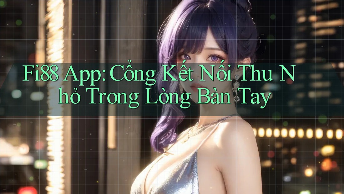 Fi88 App: Cổng Kết Nối Thu Nhỏ Trong Lòng Bàn Tay