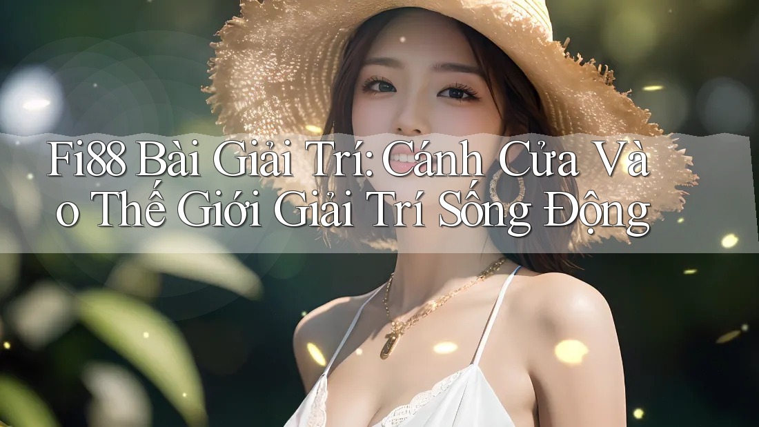 Fi88 Bài Giải Trí: Cánh Cửa Vào Thế Giới Giải Trí Sống Động
