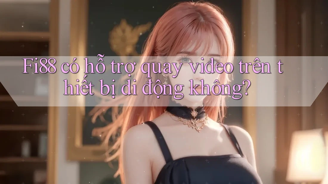Fi88 có hỗ trợ quay video trên thiết bị di động không? Fi88 có hỗ trợ quay video trên thiết bị di động không?