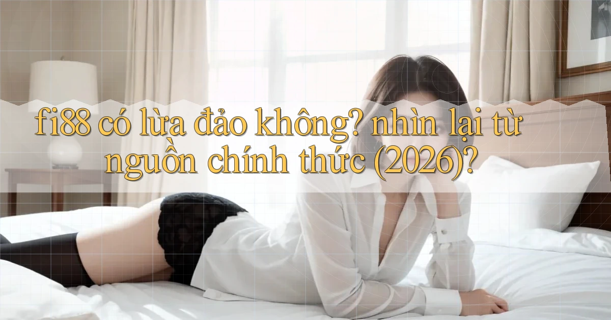 fi88 có lừa đảo không nhìn lại từ nguồn chính thức (2026)