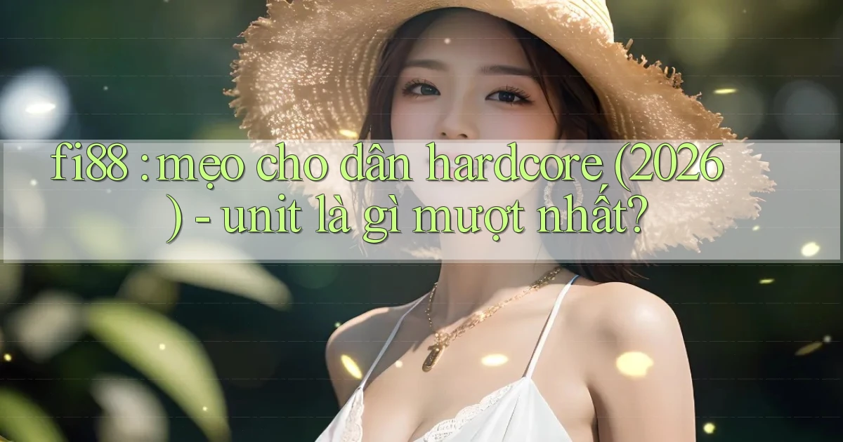 fi88 mẹo cho dân hardcore (2026)   unit là gì mượt nhất