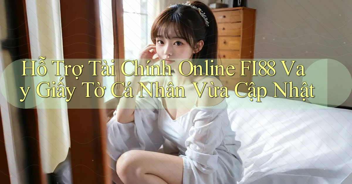 hỗ trợ tài chính online fi88 vay giấy tờ cá nhân vừa cập nhật