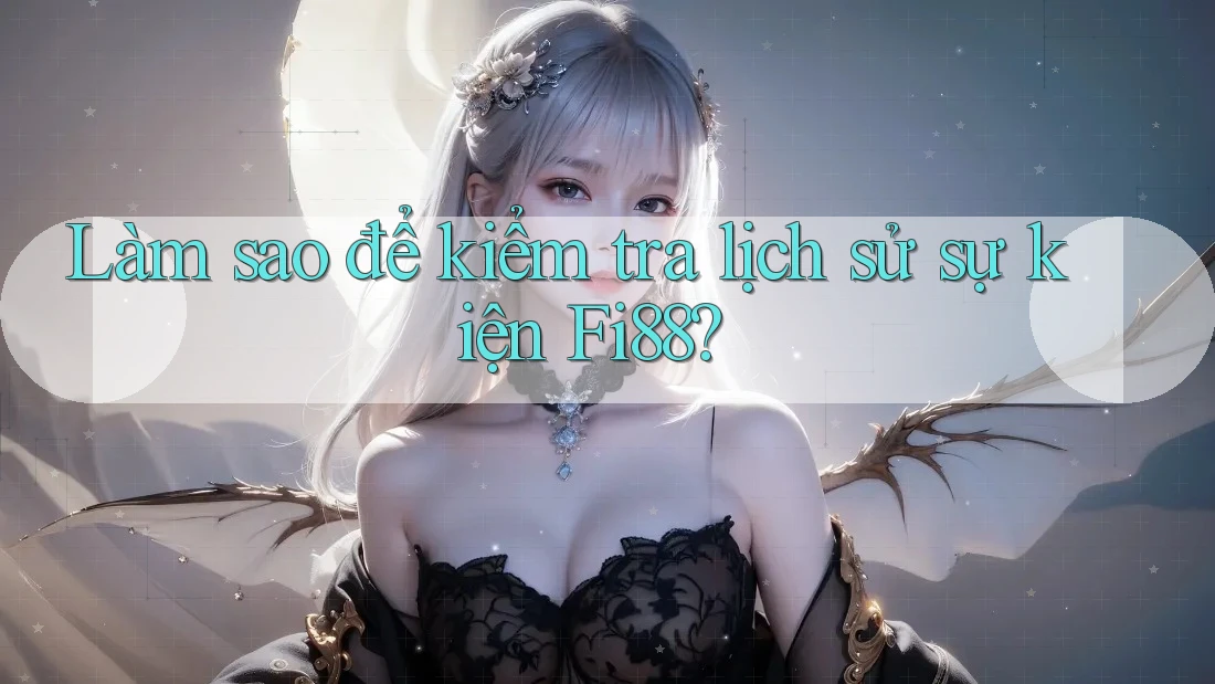 Làm sao để kiểm tra lịch sử sự kiện Fi88?