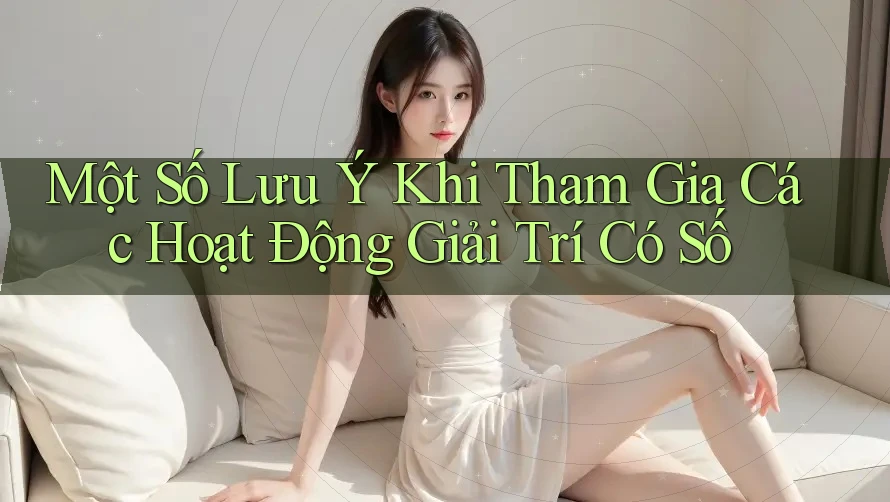 Một Số Lưu Ý Khi Tham Gia Các Hoạt Động Giải Trí Có Số