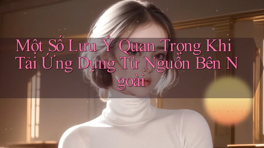 Một Số Lưu Ý Quan Trọng Khi Tải Ứng Dụng Từ Nguồn Bên Ngoài