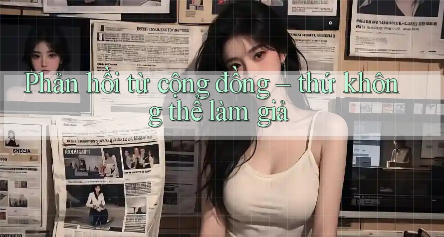 Phản hồi từ cộng đồng – thứ không thể làm giả