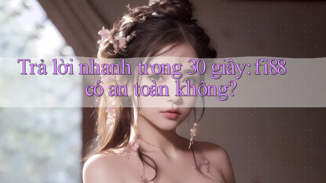 Trả lời nhanh trong 30 giây: fi88 có an toàn không?