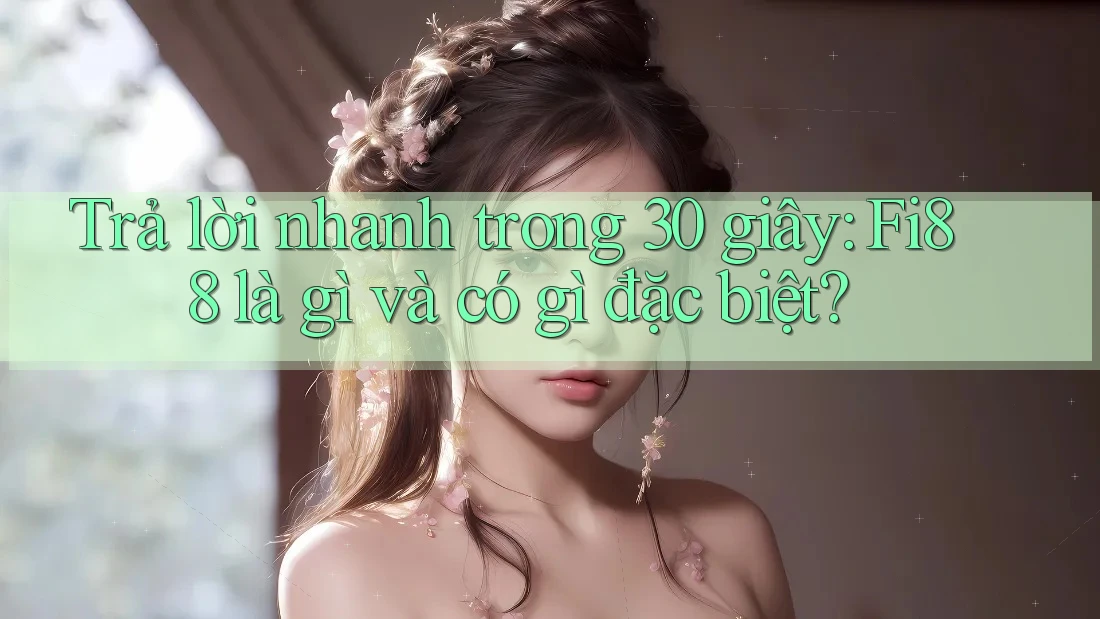 Trả lời nhanh trong 30 giây: Fi88 là gì và có gì đặc biệt?