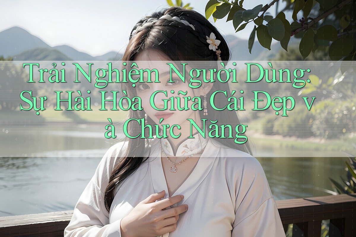 Trải Nghiệm Người Dùng: Sự Hài Hòa Giữa Cái Đẹp và Chức Năng