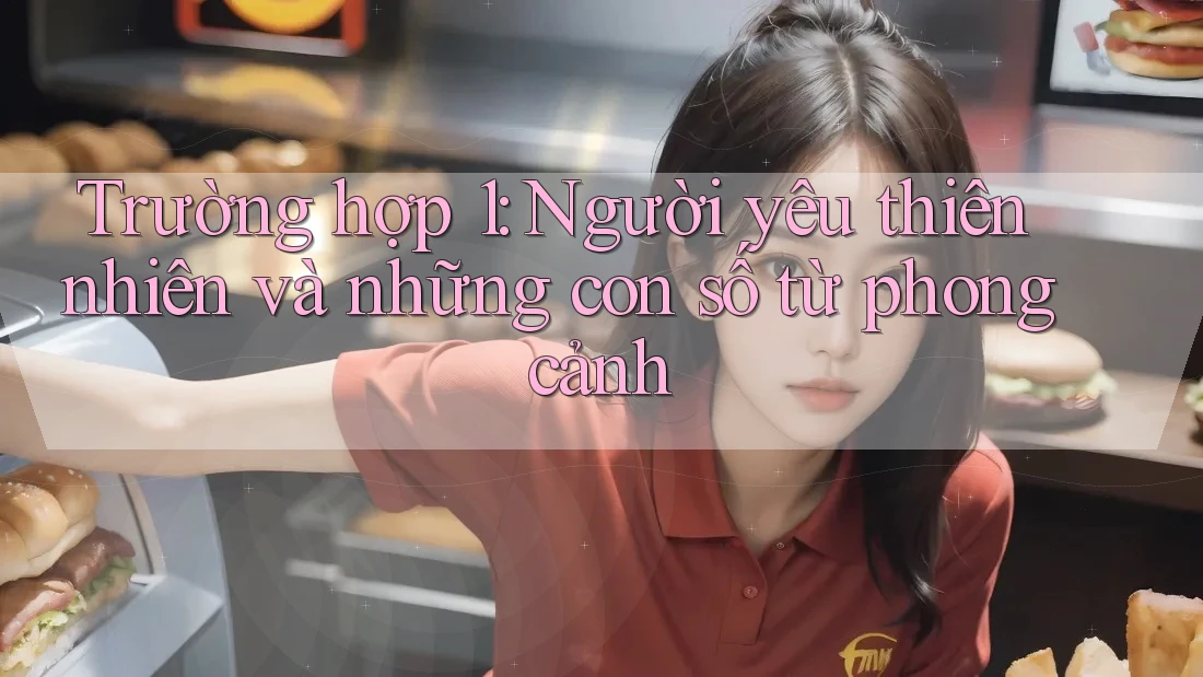 Trường hợp 1: Người yêu thiên nhiên và những con số từ phong cảnh
