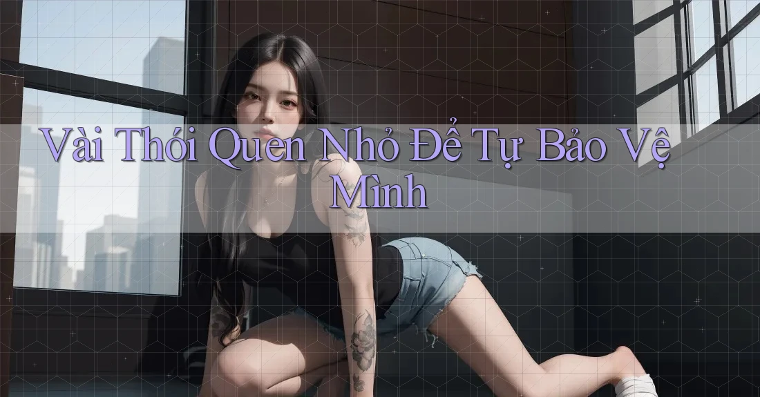 Vài Thói Quen Nhỏ Để Tự Bảo Vệ Mình